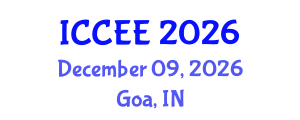 International Conference on Computer and Electrical Engineering (ICCEE) December 09, 2026 - Goa, India International Conference on Computer and Electrical Engineering (ICCEE) December 09, 2026 - Goa, India