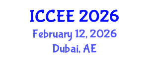 International Conference on Computer and Electrical Engineering (ICCEE) February 12, 2026 - Dubai, United Arab Emirates International Conference on Computer and Electrical Engineering (ICCEE) February 12, 2026 - Dubai, United Arab Emirates