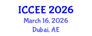 International Conference on Computer and Electrical Engineering (ICCEE) March 16, 2026 - Dubai, United Arab Emirates International Conference on Computer and Electrical Engineering (ICCEE) March 16, 2026 - Dubai, United Arab Emirates