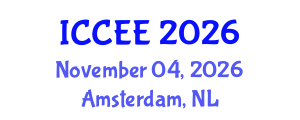 International Conference on Computer and Electrical Engineering (ICCEE) November 04, 2026 - Amsterdam, Netherlands International Conference on Computer and Electrical Engineering (ICCEE) November 04, 2026 - Amsterdam, Netherlands