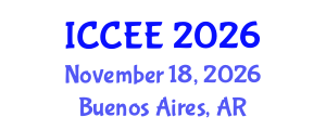 International Conference on Computer and Electrical Engineering (ICCEE) November 18, 2026 - Buenos Aires, Argentina International Conference on Computer and Electrical Engineering (ICCEE) November 18, 2026 - Buenos Aires, Argentina