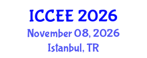 International Conference on Computer and Electrical Engineering (ICCEE) November 08, 2026 - Istanbul, Turkey International Conference on Computer and Electrical Engineering (ICCEE) November 08, 2026 - Istanbul, Turkey