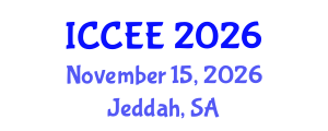 International Conference on Computer and Electrical Engineering (ICCEE) November 15, 2026 - Jeddah, Saudi Arabia International Conference on Computer and Electrical Engineering (ICCEE) November 15, 2026 - Jeddah, Saudi Arabia