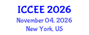 International Conference on Computer and Electrical Engineering (ICCEE) November 04, 2026 - New York, United States International Conference on Computer and Electrical Engineering (ICCEE) November 04, 2026 - New York, United States
