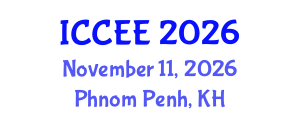 International Conference on Computer and Electrical Engineering (ICCEE) November 11, 2026 - Phnom Penh, Cambodia International Conference on Computer and Electrical Engineering (ICCEE) November 11, 2026 - Phnom Penh, Cambodia