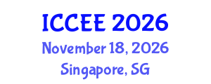 International Conference on Computer and Electrical Engineering (ICCEE) November 18, 2026 - Singapore, Singapore International Conference on Computer and Electrical Engineering (ICCEE) November 18, 2026 - Singapore, Singapore