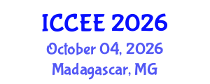 International Conference on Computer and Electrical Engineering (ICCEE) October 04, 2026 - Madagascar, Madagascar International Conference on Computer and Electrical Engineering (ICCEE) October 04, 2026 - Madagascar, Madagascar