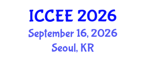 International Conference on Computer and Electrical Engineering (ICCEE) September 16, 2026 - Seoul, Republic of Korea International Conference on Computer and Electrical Engineering (ICCEE) September 16, 2026 - Seoul, Republic of Korea