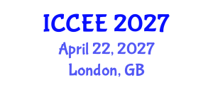 International Conference on Computer and Electrical Engineering (ICCEE) April 22, 2027 - London, United Kingdom International Conference on Computer and Electrical Engineering (ICCEE) April 22, 2027 - London, United Kingdom