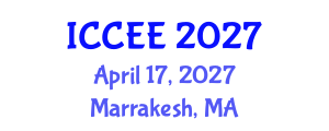 International Conference on Computer and Electrical Engineering (ICCEE) April 17, 2027 - Marrakesh, Morocco International Conference on Computer and Electrical Engineering (ICCEE) April 17, 2027 - Marrakesh, Morocco