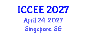 International Conference on Computer and Electrical Engineering (ICCEE) April 24, 2027 - Singapore, Singapore International Conference on Computer and Electrical Engineering (ICCEE) April 24, 2027 - Singapore, Singapore