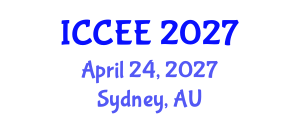 International Conference on Computer and Electrical Engineering (ICCEE) April 24, 2027 - Sydney, Australia International Conference on Computer and Electrical Engineering (ICCEE) April 24, 2027 - Sydney, Australia