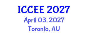 International Conference on Computer and Electrical Engineering (ICCEE) April 03, 2027 - Toronto, Australia International Conference on Computer and Electrical Engineering (ICCEE) April 03, 2027 - Toronto, Australia