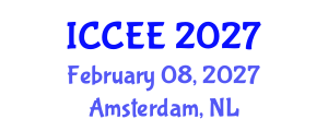 International Conference on Computer and Electrical Engineering (ICCEE) February 08, 2027 - Amsterdam, Netherlands International Conference on Computer and Electrical Engineering (ICCEE) February 08, 2027 - Amsterdam, Netherlands