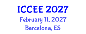 International Conference on Computer and Electrical Engineering (ICCEE) February 11, 2027 - Barcelona, Spain International Conference on Computer and Electrical Engineering (ICCEE) February 11, 2027 - Barcelona, Spain