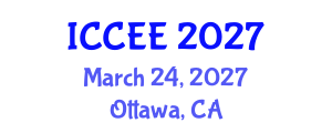 International Conference on Computer and Electrical Engineering (ICCEE) March 24, 2027 - Ottawa, Canada International Conference on Computer and Electrical Engineering (ICCEE) March 24, 2027 - Ottawa, Canada