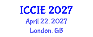 International Conference on Computer and Information Engineering (ICCIE) April 22, 2027 - London, United Kingdom International Conference on Computer and Information Engineering (ICCIE) April 22, 2027 - London, United Kingdom