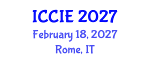 International Conference on Computer and Information Engineering (ICCIE) February 18, 2027 - Rome, Italy International Conference on Computer and Information Engineering (ICCIE) February 18, 2027 - Rome, Italy