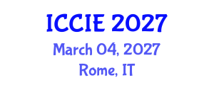 International Conference on Computer and Information Engineering (ICCIE) March 04, 2027 - Rome, Italy International Conference on Computer and Information Engineering (ICCIE) March 04, 2027 - Rome, Italy