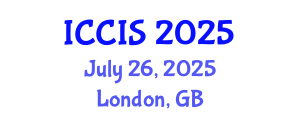 International Conference on Computer and Information Sciences (ICCIS) July 26, 2025 - London, United Kingdom