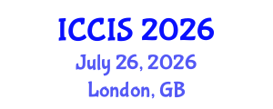 International Conference on Computer and Information Sciences (ICCIS) July 26, 2026 - London, United Kingdom