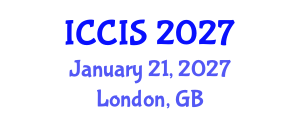 International Conference on Computer and Information Systems (ICCIS) January 21, 2027 - London, United Kingdom