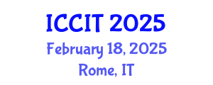 International Conference on Computer and Information Technology (ICCIT) February 18, 2025 - Rome, Italy