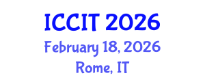 International Conference on Computer and Information Technology (ICCIT) February 18, 2026 - Rome, Italy