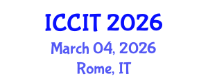 International Conference on Computer and Information Technology (ICCIT) March 04, 2026 - Rome, Italy