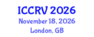 International Conference on Computer and Robot Vision (ICCRV) November 18, 2026 - London, United Kingdom