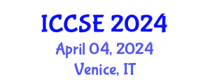 International Conference on Computer and Software Engineering (ICCSE) April 04, 2024 - Venice, Italy