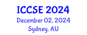 International Conference on Computer and Software Engineering (ICCSE) December 02, 2024 - Sydney, Australia