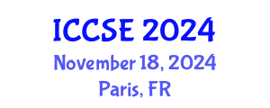 International Conference on Computer and Software Engineering (ICCSE) November 18, 2024 - Paris, France