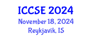 International Conference on Computer and Software Engineering (ICCSE) November 18, 2024 - Reykjavik, Iceland