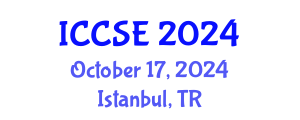 International Conference on Computer and Software Engineering (ICCSE) October 17, 2024 - Istanbul, Turkey
