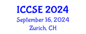 International Conference on Computer and Software Engineering (ICCSE) September 16, 2024 - Zurich, Switzerland