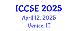 International Conference on Computer and Software Engineering (ICCSE) April 12, 2025 - Venice, Italy