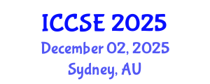 International Conference on Computer and Software Engineering (ICCSE) December 02, 2025 - Sydney, Australia