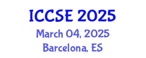 International Conference on Computer and Software Engineering (ICCSE) March 04, 2025 - Barcelona, Spain