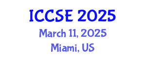 International Conference on Computer and Software Engineering (ICCSE) March 11, 2025 - Miami, United States