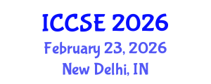 International Conference on Computer and Software Engineering (ICCSE) February 23, 2026 - New Delhi, India International Conference on Computer and Software Engineering (ICCSE) February 23, 2026 - New Delhi, India