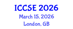 International Conference on Computer and Software Engineering (ICCSE) March 15, 2026 - London, United Kingdom