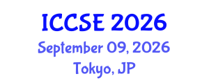 International Conference on Computer and Software Engineering (ICCSE) September 09, 2026 - Tokyo, Japan