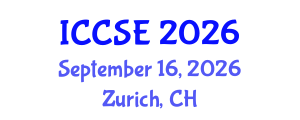 International Conference on Computer and Software Engineering (ICCSE) September 16, 2026 - Zurich, Switzerland