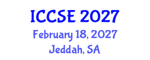International Conference on Computer and Software Engineering (ICCSE) February 18, 2027 - Jeddah, Saudi Arabia International Conference on Computer and Software Engineering (ICCSE) February 18, 2027 - Jeddah, Saudi Arabia