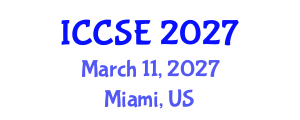 International Conference on Computer and Software Engineering (ICCSE) March 11, 2027 - Miami, United States International Conference on Computer and Software Engineering (ICCSE) March 11, 2027 - Miami, United States