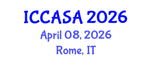 International Conference on Computer Animation and Social Agents (ICCASA) April 08, 2026 - Rome, Italy