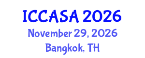 International Conference on Computer Animation and Social Agents (ICCASA) November 29, 2026 - Bangkok, Thailand International Conference on Computer Animation and Social Agents (ICCASA) November 29, 2026 - Bangkok, Thailand