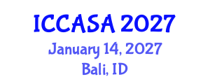 International Conference on Computer Animation and Social Agents (ICCASA) January 14, 2027 - Bali, Indonesia International Conference on Computer Animation and Social Agents (ICCASA) January 14, 2027 - Bali, Indonesia