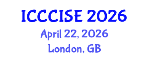 International Conference on Computer, Communication and Information Sciences, and Engineering (ICCCISE) April 22, 2026 - London, United Kingdom